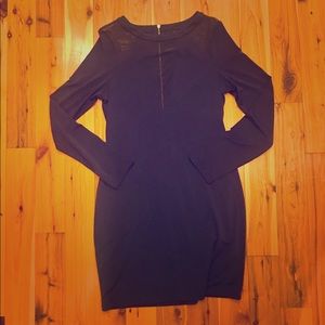 Express Navy Blue Party Dress